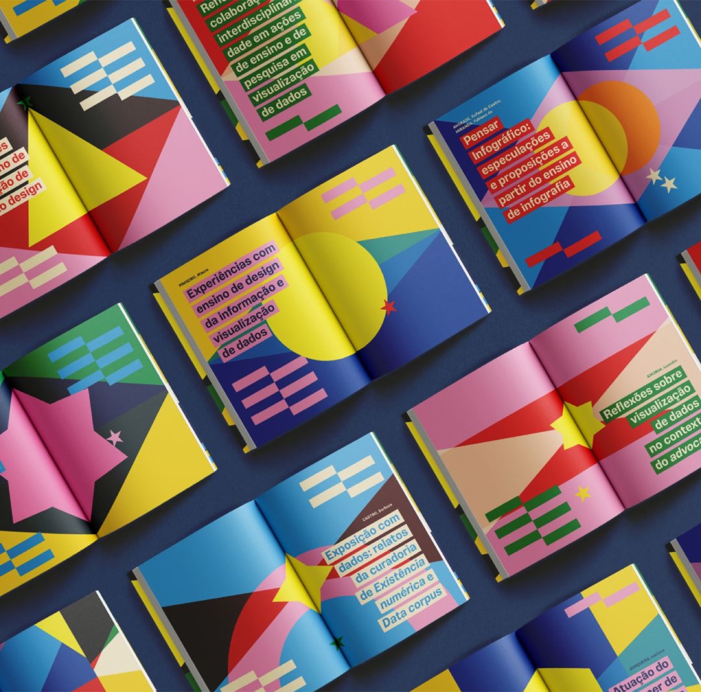 Páginas internas coloridas do livro Dataviz em Perspectiva